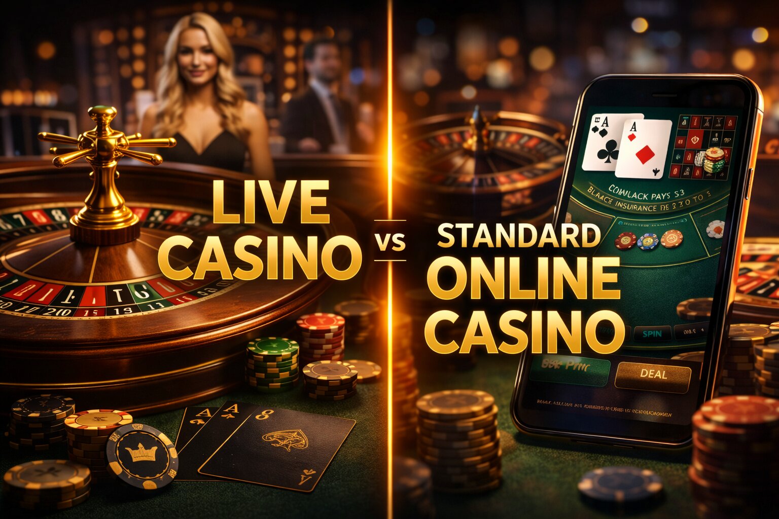 Live Casino Versus Online Casino Games