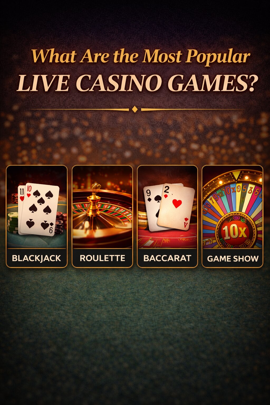Most Popular Live Casino Games